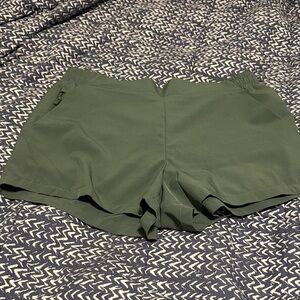 Olive Green Women's Athletic Shorts